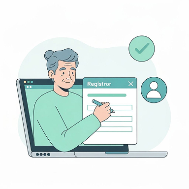 利用登録のイラスト